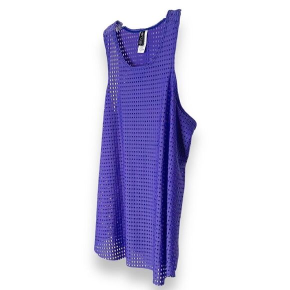 Onzie Molly Jersey Mesh Tank with Flyaway Sides Periwinkle Women’s One Size Fits - Picture 2 of 11